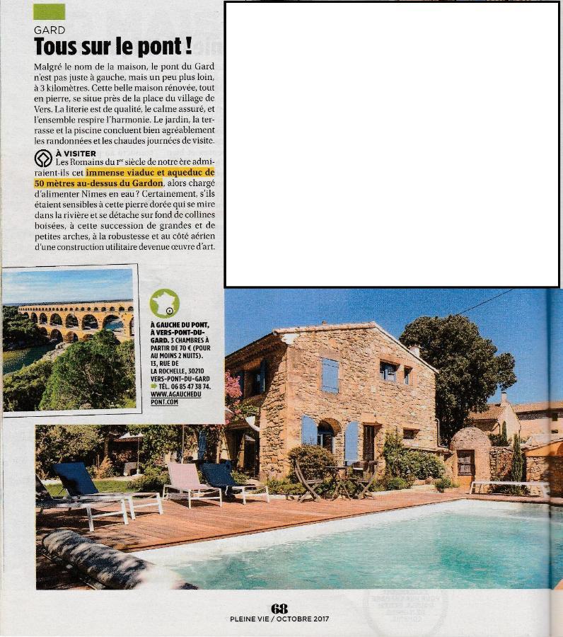 Hotel A Gauche Du Pont Vers Pont du Gard Exteriér fotografie